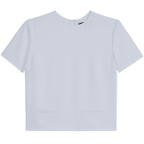 Theory 2024 Spring and Summer Womens Triacetate Blend Short-Sleeved Top O0109529