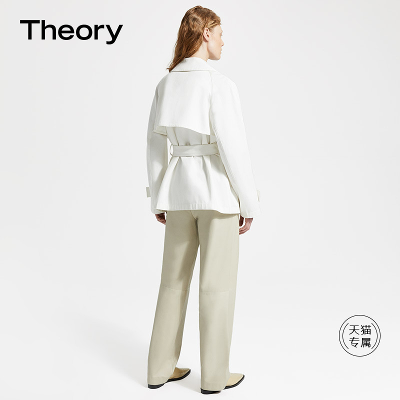 Theory 女式短款工装风衣 J0104407 S码2.9折0.68 海淘转运到手约￥1244 国内￥2560