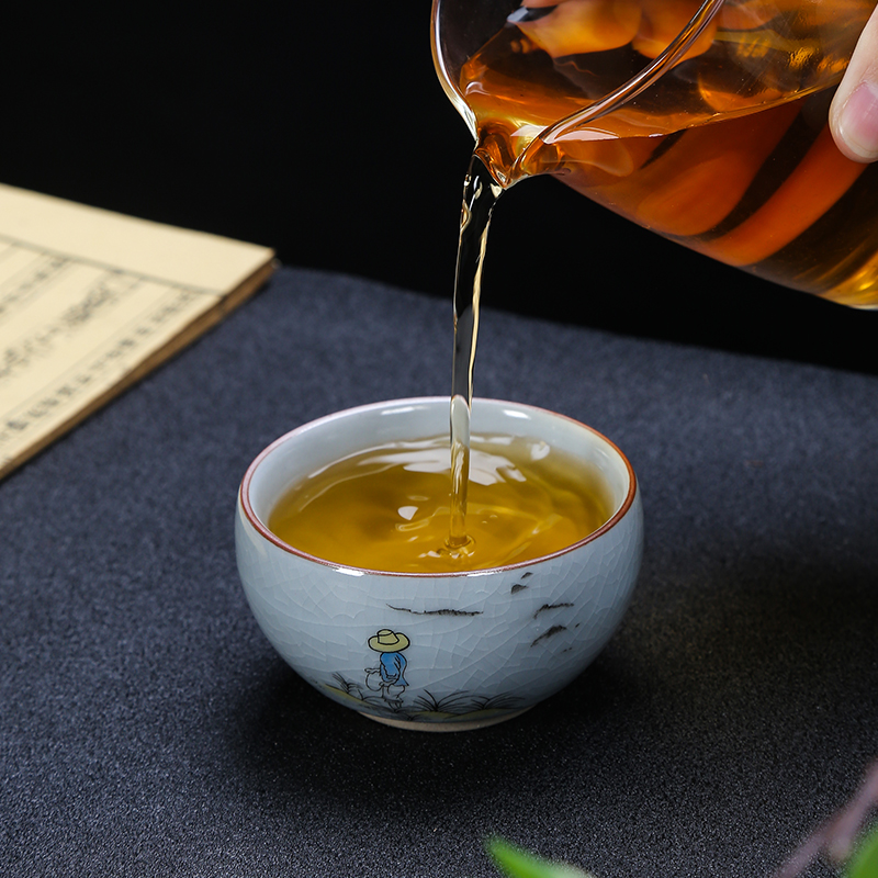 Slicing can raise your up ceramic master cup kung fu tea cups zen large single tea cup, individual cup of female
