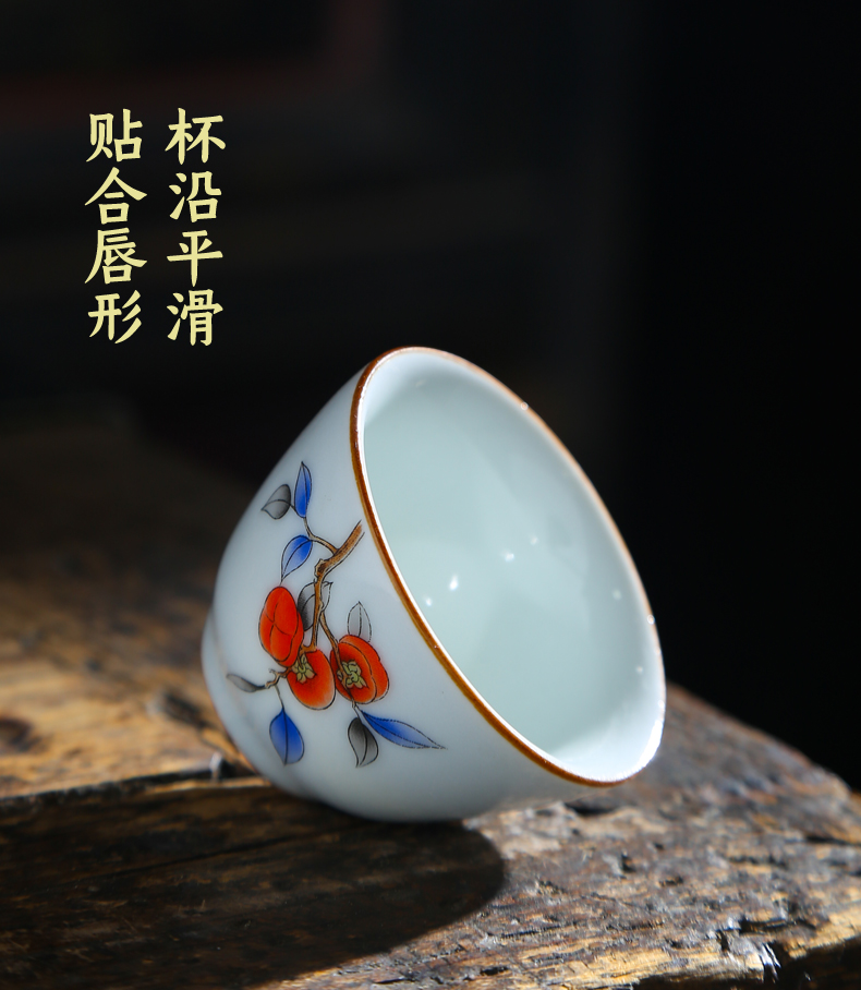 The Master cup single cup 999 sterling silver cup tea ceramic sample tea cup with silver, kung fu bowl is pure manual coppering. As silver cup