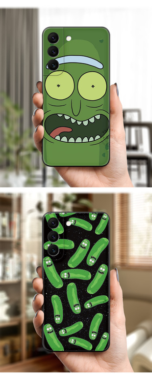Rick And Morty New Funny Pickle Illustration S23, S23 Plus, S23 Ultra, S22, S22 Plus, S22 Ultra, S21, S21 Plus, S21 Ultra