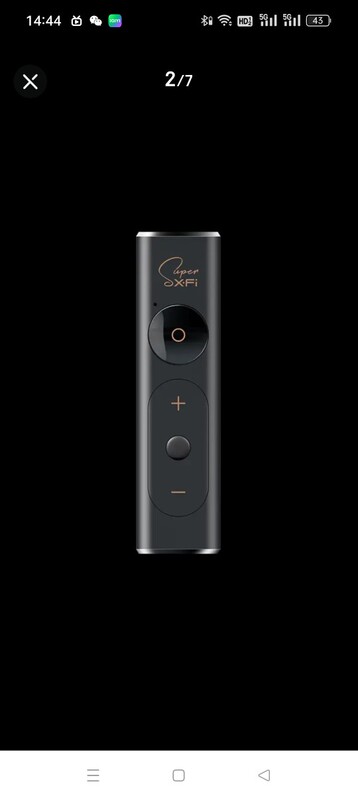 Innovative Blaster X1 Sound Transmission External Sound Card USB Headphone Amplifier Decoder Converter