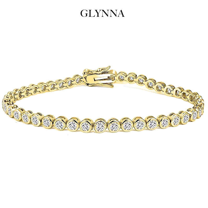 High-End Tennis Bracelet with Round Diamonds, Full of Diamonds, Bubble Diamonds, Light Luxury Niche Accessory, 3mm, Suitable as a Birthday Gift, Unisex High-End Tennis Bracelet with Round Diamonds, Full of Diamonds, Bubble Diamonds, Light Luxury Niche Accessory, 3mm, Suitable as a Birthday Gift, Unisex