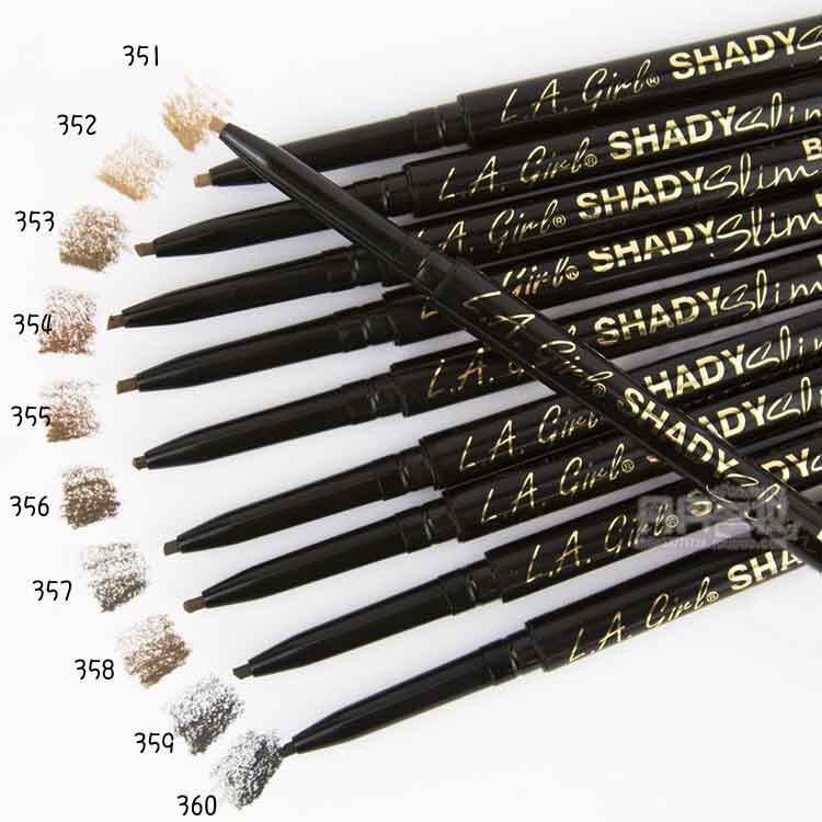 LA L A GIRL SHADY SLIM eyebrow pencil with eyebrow brush