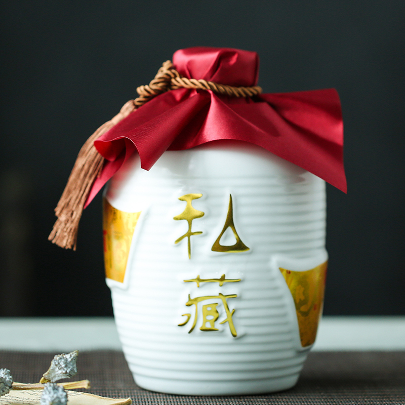 Jingdezhen ceramic bottle archaize earthenware jar of wine 1 catty 2 jins 3 jins 10 jins 5 jins of antique wine jars