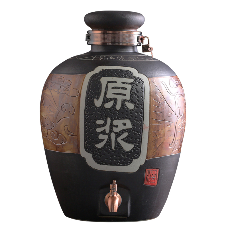 It bottle wine jar hip 10 jins of 50 kg 20 jins 30 jins of jingdezhen ceramic terms bottle of wine