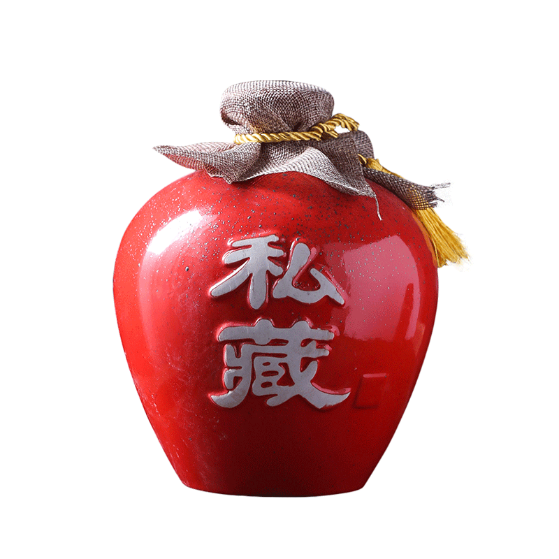Jingdezhen ceramic bottle 5 jins of an empty bottle pack it mercifully small jugs home hip flask creative wine wine jars