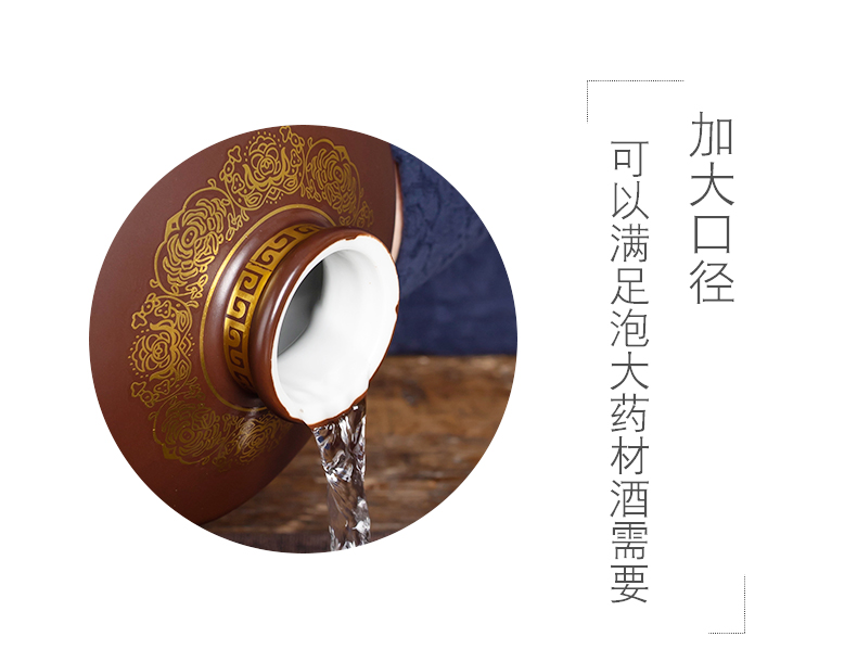 Jingdezhen ceramic jar empty bottle 3/5 kg of household hip mercifully wine liquor bottle furnishing articles bottles