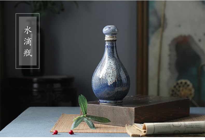 Jingdezhen ceramic blank bottle up household hip it 1 catty small wine bottle wine bottle gourd