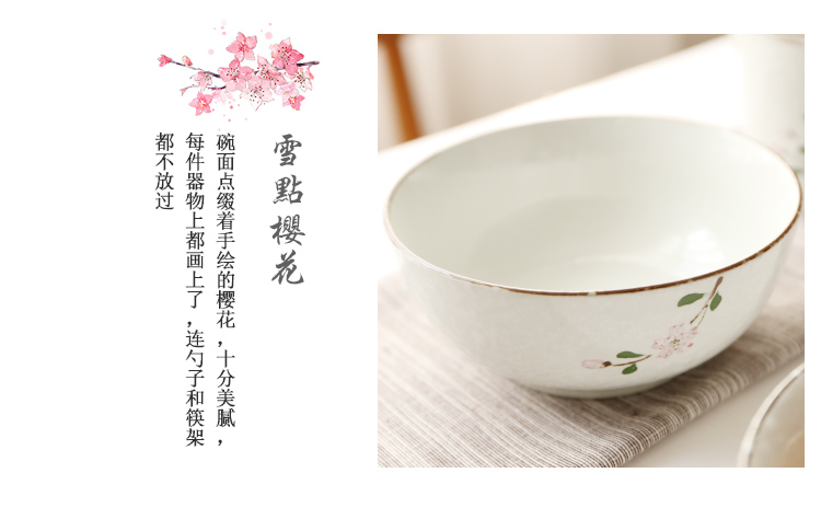 Selley ceramic rainbow such use large pull rainbow such as bowl soup bowl bowl individual household mercifully rainbow such as to use the student 's dormitory to use chopsticks