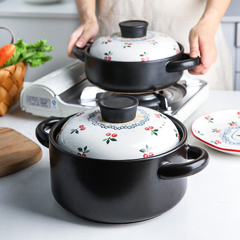 Sherry Japanese cherry blossom ceramic casserole stew pot gas casserole casserole casserole casserole casserole casserole