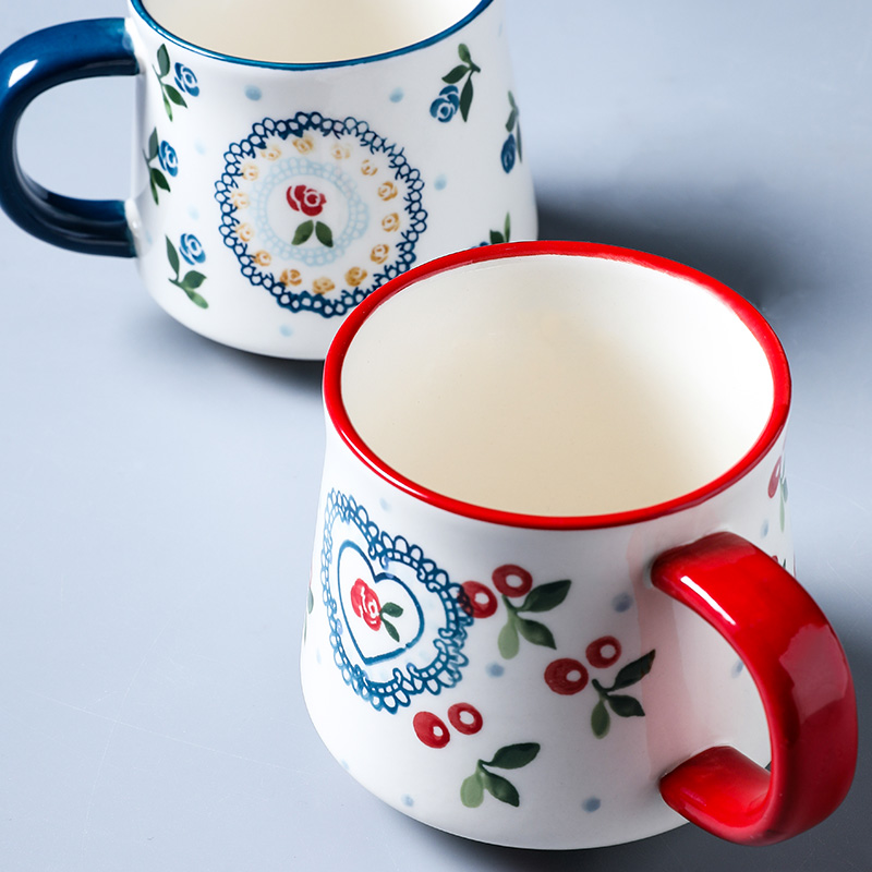 Selley cherry, lovely ceramic mugs to ultimately responds the cup home office cup breakfast coffee cup