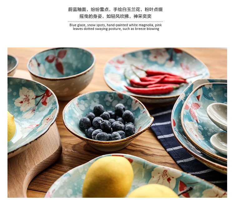 Selley Japanese ramen 0 the hand - made ceramic tableware household rice bowls of olay big fish soup bowl sushi plate