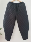 Зимние удерживающие тепло ретро штаны для отдыха, увеличенная толщина, из хлопка и льна, свободный крой