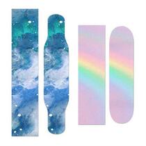 Skateboard sandpaper longboard dance board frosted paper colored sand small fish board sticker transparent sand four-wheel skateboard professional board sandpaper