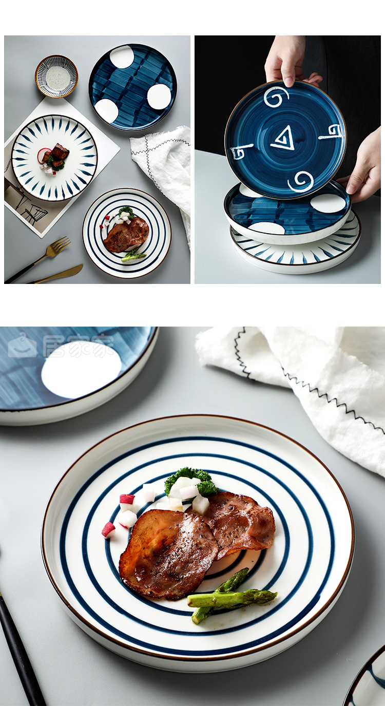 T take a Nordic ceramic plate creative beefsteak tableware informs the web celebrity ins wind dish dish dish for breakfast