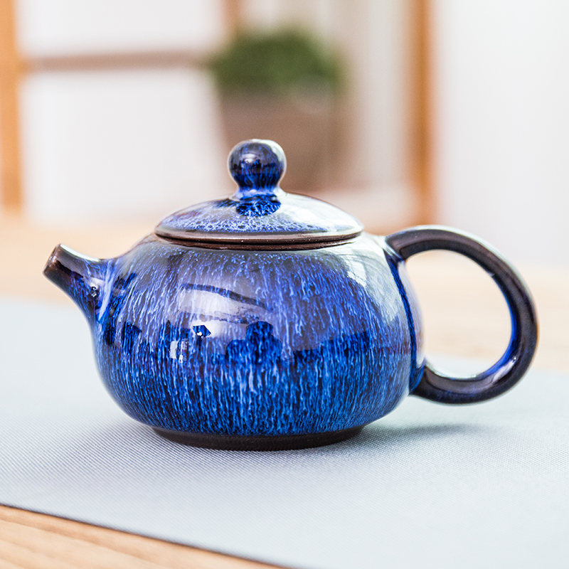 Ya xin up built lamp cup retro kung fu tea master cup single cup tea light sample tea cup ceramic glaze porcelain