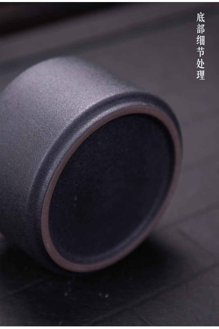 Ya xin company hall of simple but elegant big POTS, black pottery large bulk storage tanks to restore ancient ways tea caddy fixings warehouse seal POTS