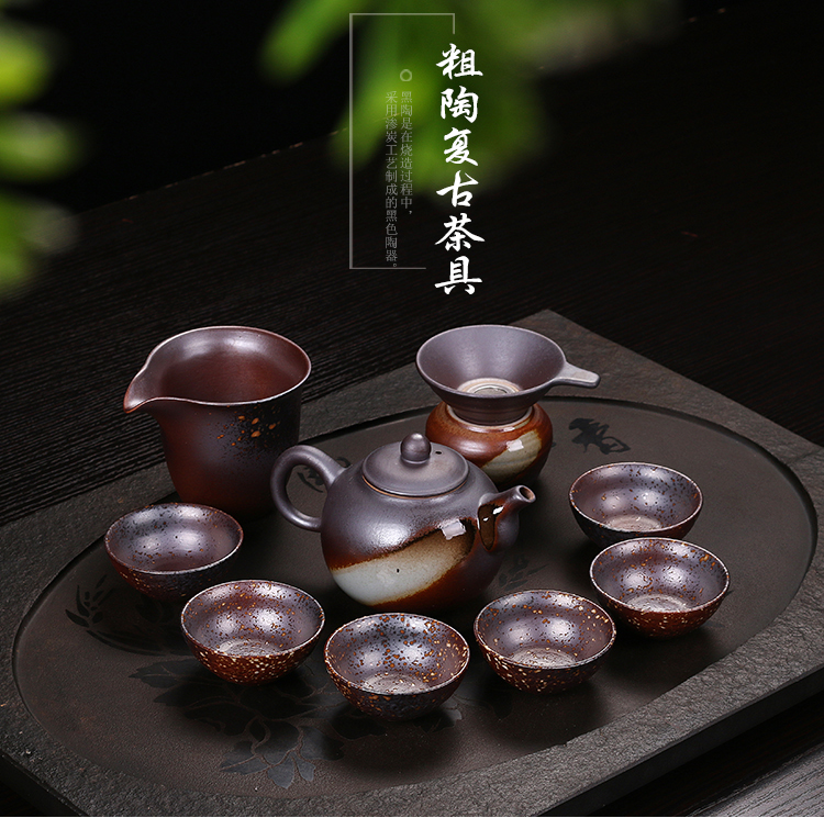 Ya xin office modern Japanese tea tea set suit household contracted small ceramic kung fu tea tea zen