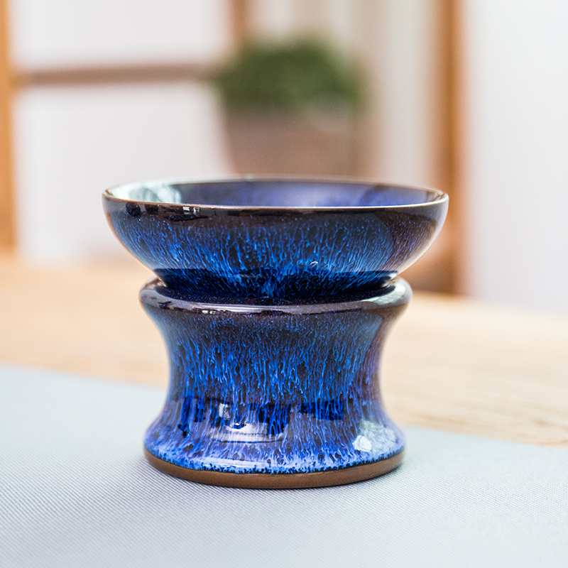 Ya xin up built lamp cup retro kung fu tea master cup single cup tea light sample tea cup ceramic glaze porcelain