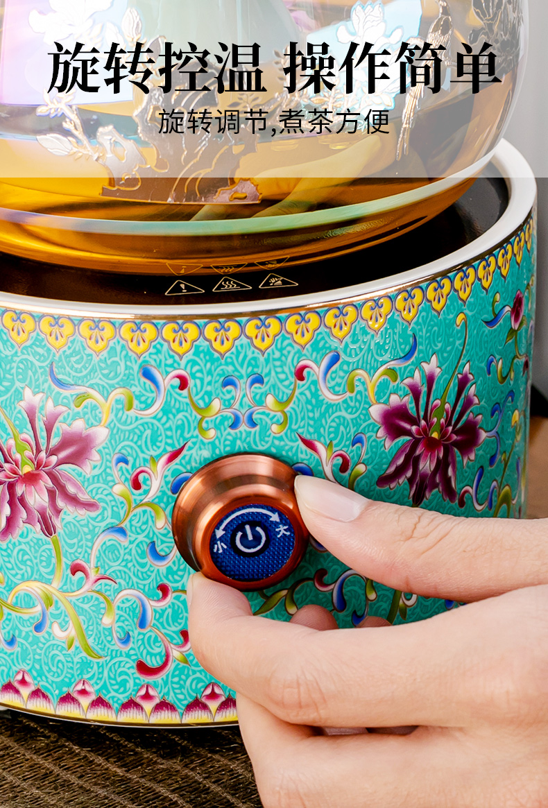 Fully automatic the teapot suit household boiled tea, the electric TaoLu more large capacity high temperature resistant filter glass kettle