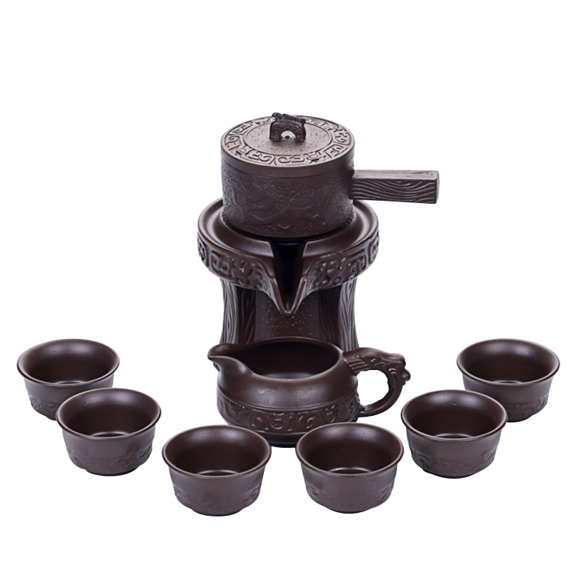 Ya xin fortunes lazy people make tea tea service automatically ceramic simple retro new stone mill kung fu tea set