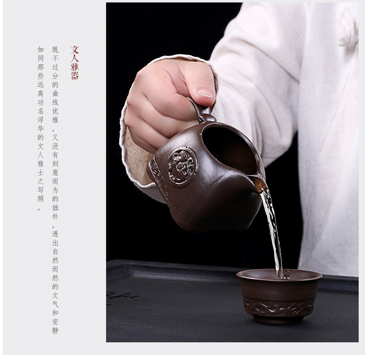 Ya xin fortunes lazy people make tea tea service automatically ceramic simple retro new stone mill kung fu tea set