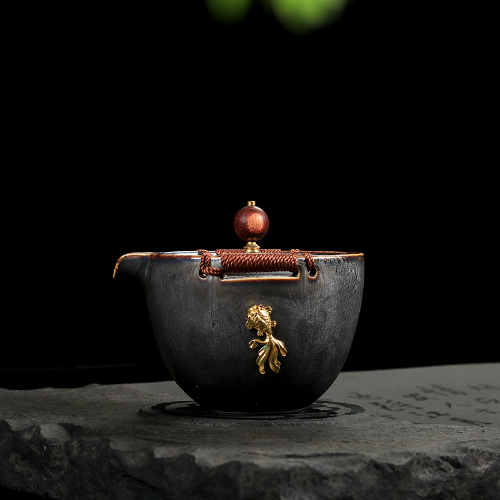Ya xin company hall ceramic teapot tea office household heat thickening filtration Japanese tea kettle suit