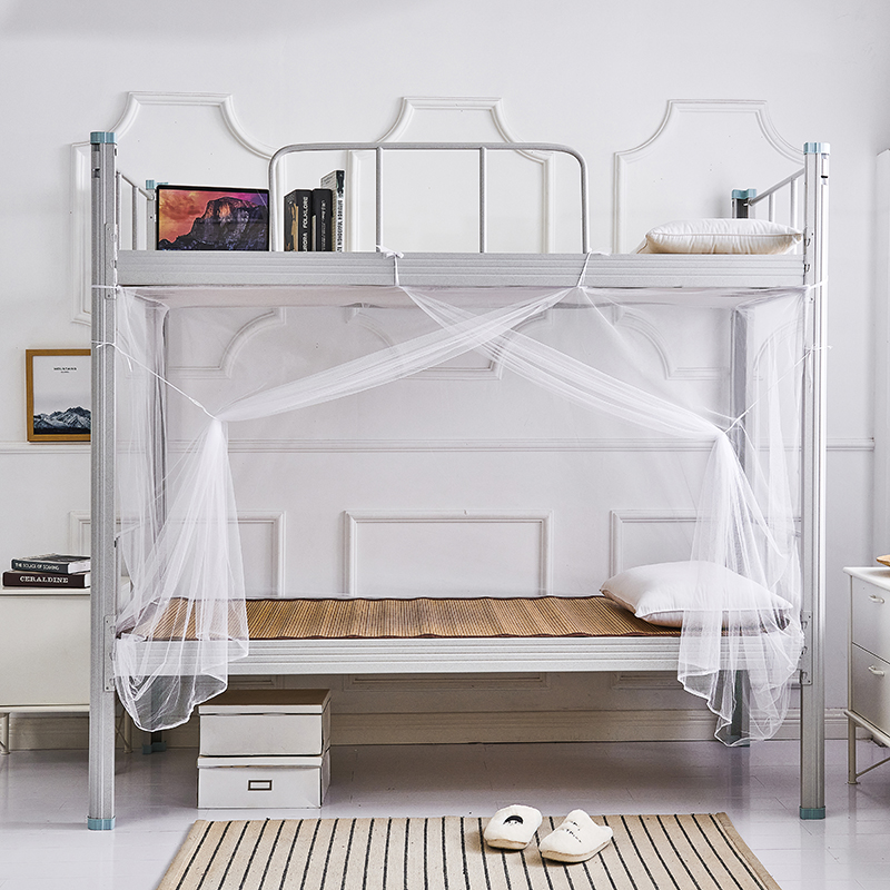 The bedbed student dormitory single - person 0 9m up and down to bed old bedbed bedroom in summer anti - mosquito net blue