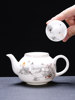 Ruifeng Kiln Jade Tea Set Teapot Household Ceramic Large-Capacity Tea Brewing Pot Office Reception White Porcelain Teapot with Lid