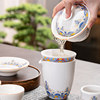 Dehua Thick Glaze Fair Cup with Integrated Tea Strainer, Ceramic Tea Set, Tea Filter Cup, Home Use Gift Set