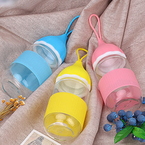 Renfeng Creative Fresh Glass trend Tea Cup cute Cup girl portable water Cup Korean version