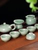Renfeng Celadon Kung Fu Tea Set Ceramic Teapot Teacup Gaiwan Home Use Tea Drinking High-End Gift Teacup Set