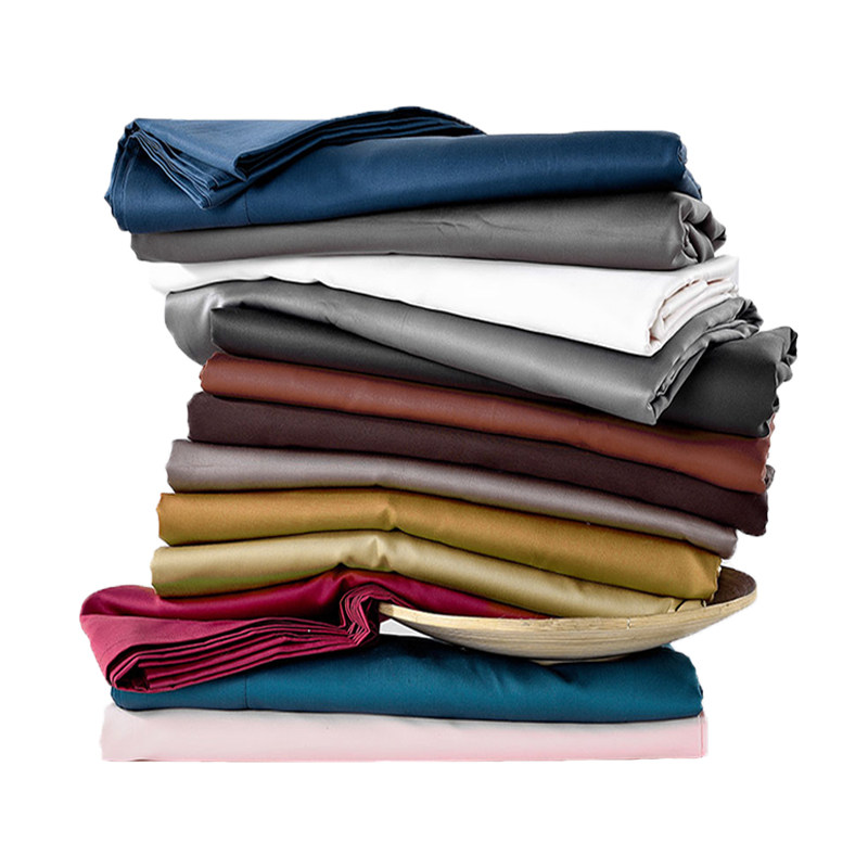 High-count cotton bed pure color Egyptian cotton satin 1000 1200 long-staple cotton quilt cover sheet hotel custom