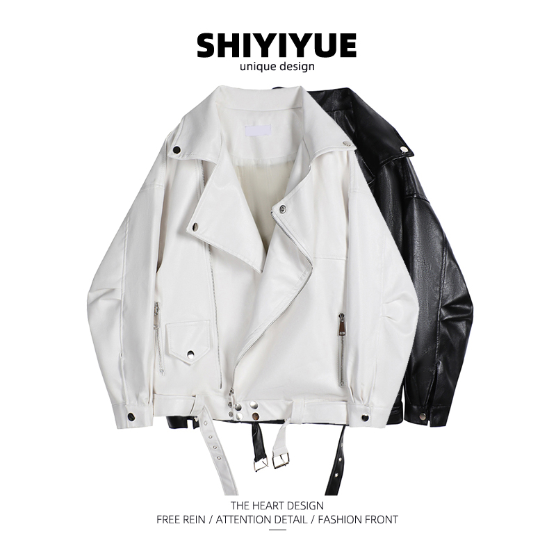 SHIYIYUE November 2022 spring new Korean version of the locomotive winter quilted cropped leather nv jia ke coat