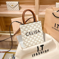 2024 new triumphal bag leather mini Lisa Yang Yi Lao Huaqin spectrum wrapped handblasting handbag girl