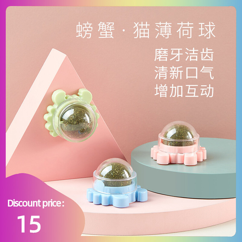 Pet Catnip Toys Catnip Ball Cat Cats Game Clean Teeth