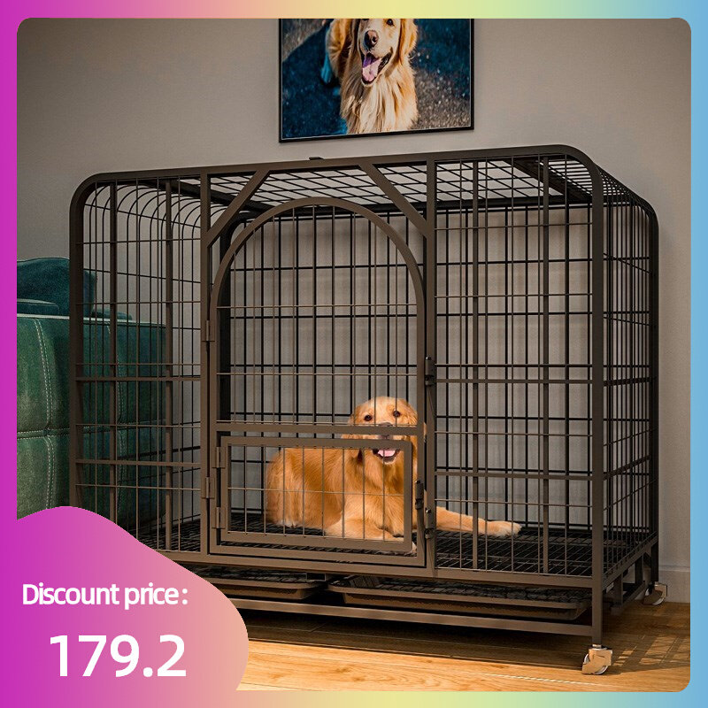 Dog cage medium-sized pet dog indoor golden retriever