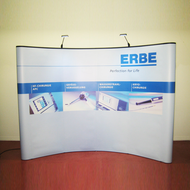 Pull net exhibition stand self-locking display board Curved background wall conference display stand Exhibition advertising bracket