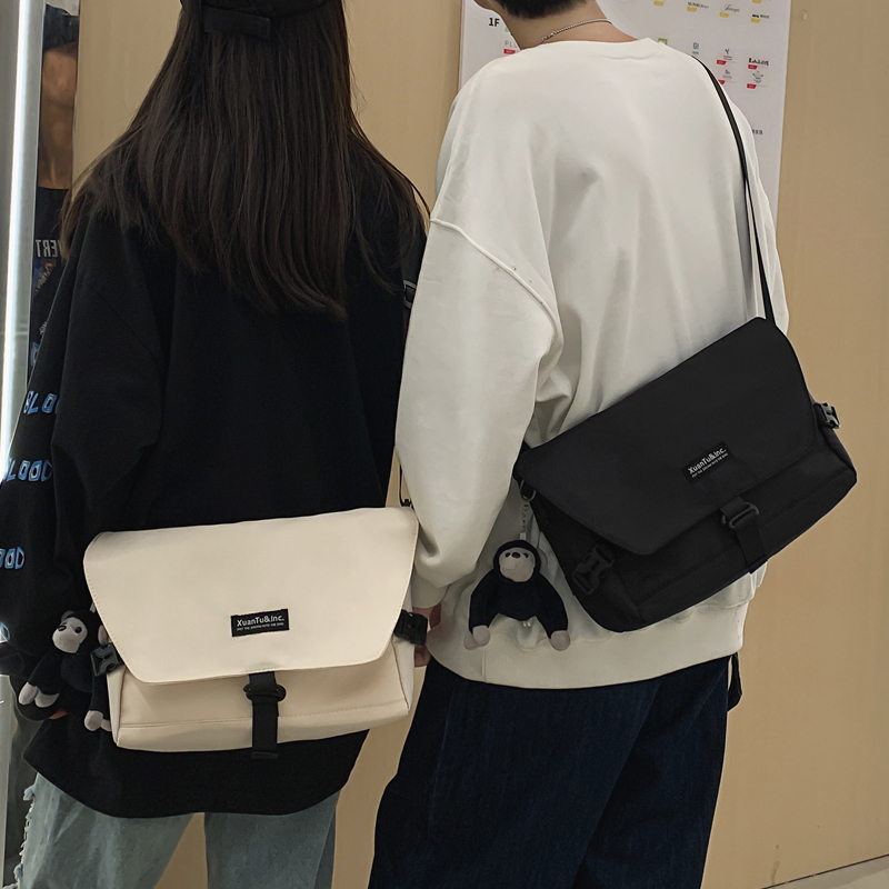 Skew Satchel Macho macho Large-capacity Tooling Wrap Day 100 lap-port Wind single shoulder Postbag Female Casual Slant-to-Shoulder Bag