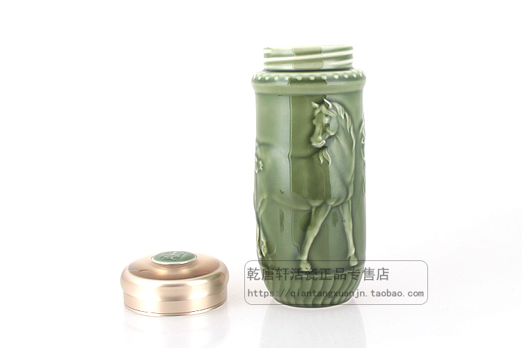 Dry Tang Xuan porcelain cup live happiness along the portable portable cup with cover glass creative keller to elders