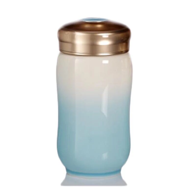 Dry Tang Xuan porcelain cup live happiness curve in the monolayer 360 ml cup creative ceramic cups of water glass gift boxes