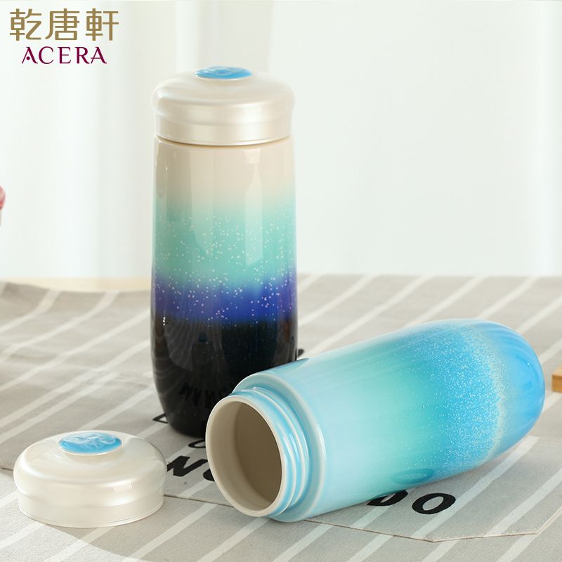 Do Tang Xuan porcelain cup single circle snowmelt crystal cup with creative cup 500 ml large - capacity glass