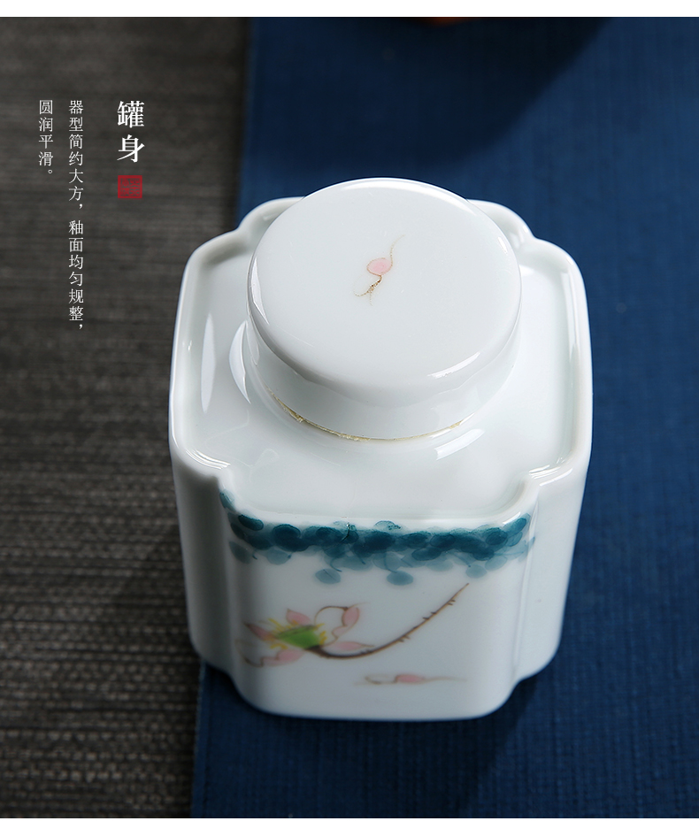 Hand - made seal storage tank storage POTS of tea packaging small portable travel pu 'er ceramic tea pot