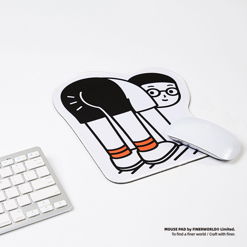 finerworld original anime character IP mouse pad anti-slip alien table mat fun cute lock edge mouse pad