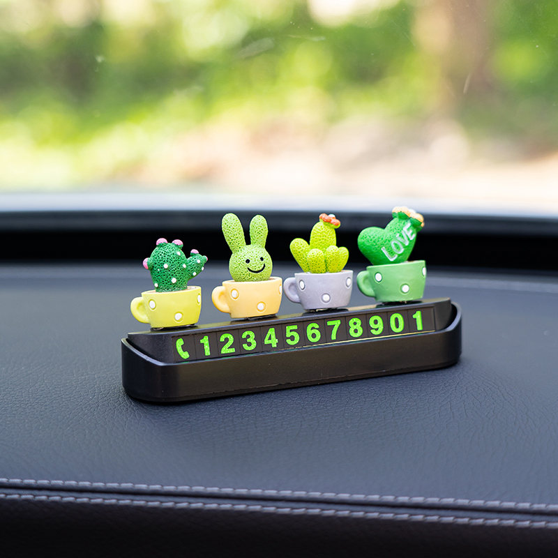 Temporary parking and cars Phone Number Mobile plate Car interior decoration supplies on a full utility vehicle
