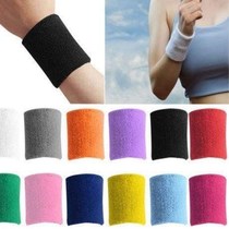 1 pcs uni cotton sweat band sweatband wristband arm band