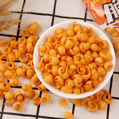 Crispy shrimp vegetarian puffed spree 18g*30 bags Post-8090 childhood nostalgic snacks Snack snack snack food