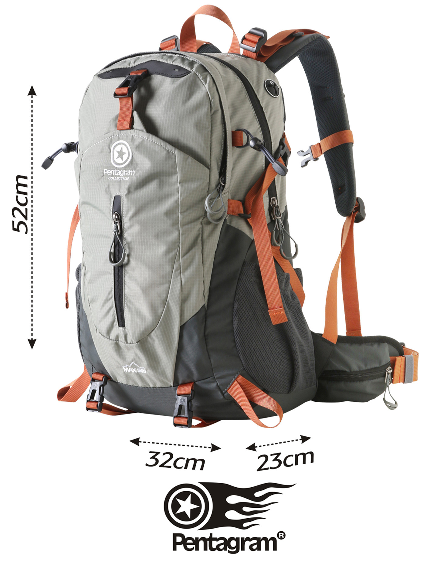 Pentagram Travel Bag, Special Offer for Hiking, Outdoor Backpack, Mountaineering Bag, Cycling Bag for Men and Women