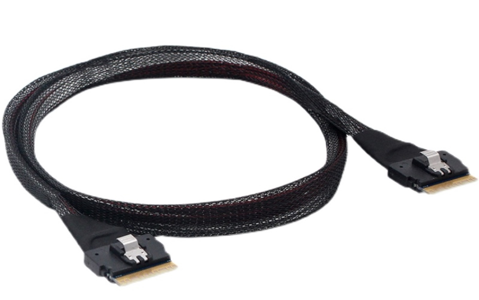 Server backplate connecting line Slim SAS 8i 24G data line SFF-8654 switching line PCIE line